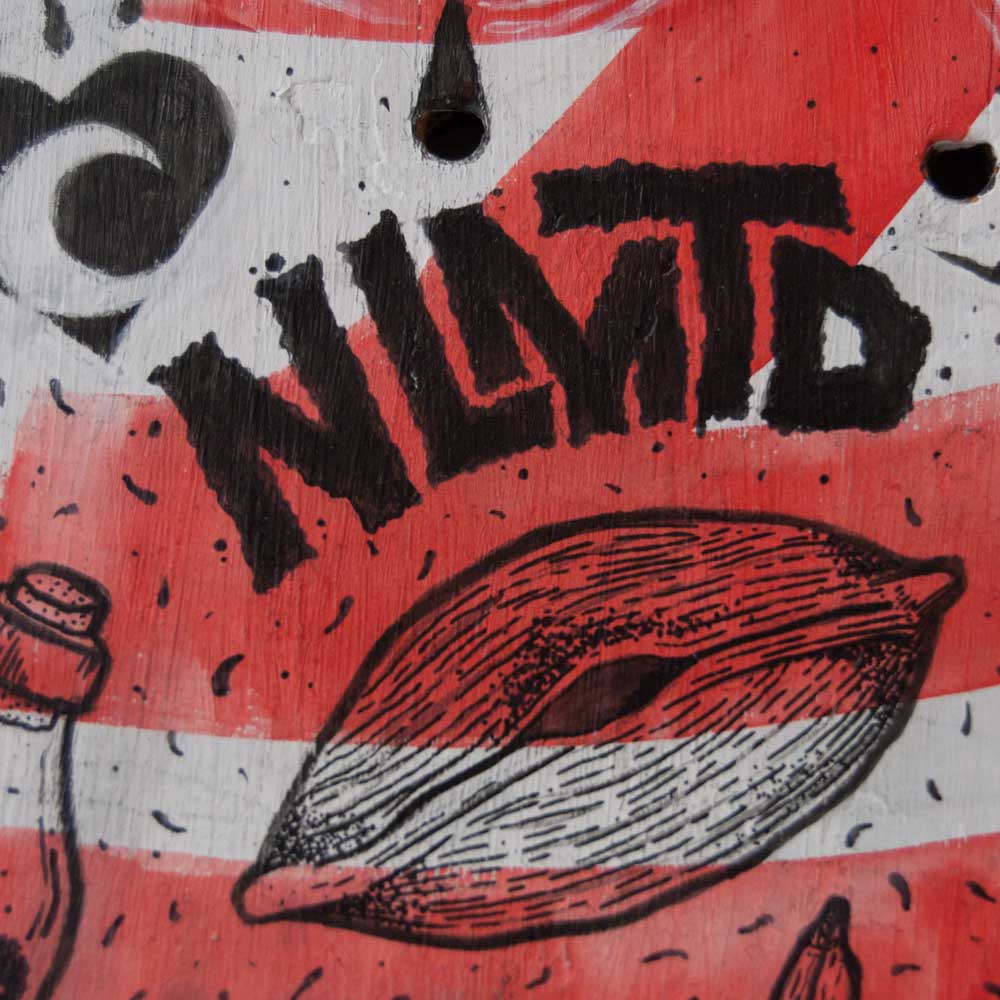NLMTD Ilustración para tabla de skate.