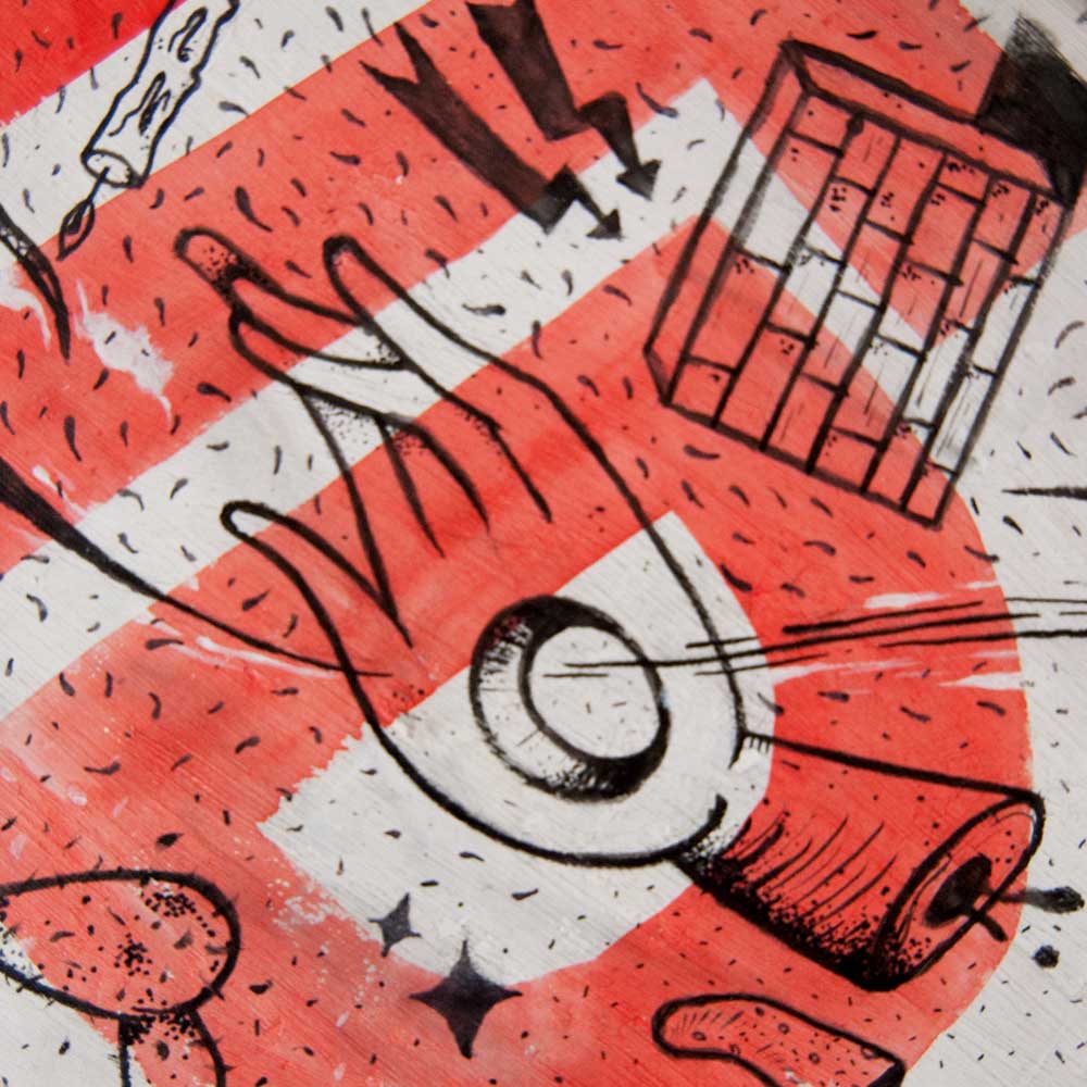 NLMTD Ilustración para tabla de skate.